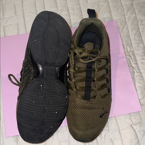 Puma Khaki and Black Athletic Shoes - Picture 2 of 4